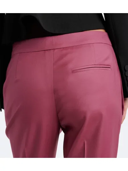 Pantaloni Mcqueen de lână roz