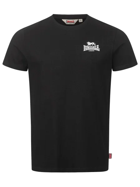 LONSDALE Tricou WHITENESS negru alb