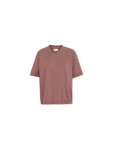 Colorful Standard Oversized Organic T-Shirt Rosewood Mist Mężczyźni Koszulki Colorful Standard Burgundowy Size: XL