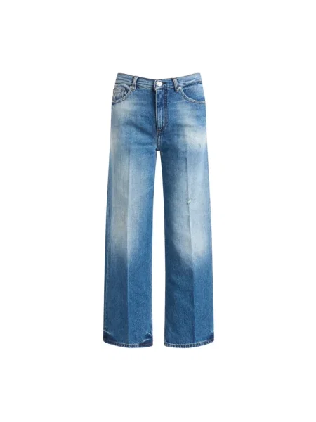 Szerokie jeansy Nine In The Morning niebieskie