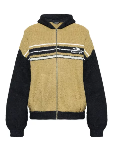 Суичър с качулка Balenciaga на райета с качулка