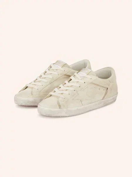 Golden Goose Sneakersy Super-Star weiss złote