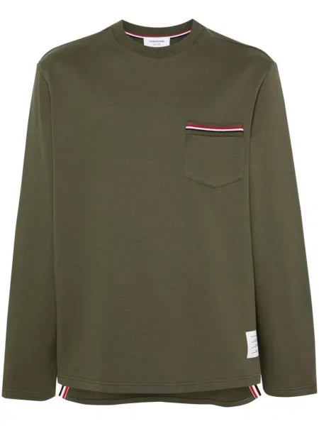Hanorac crewneck Thom Browne verde