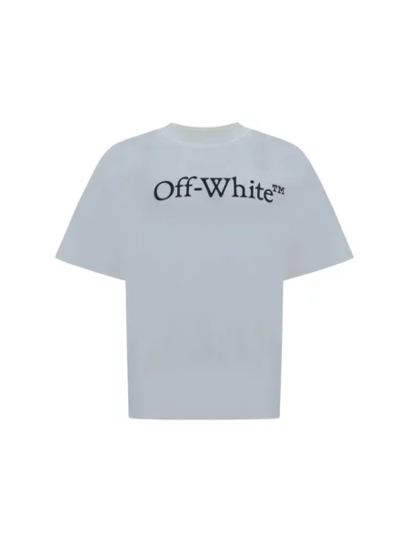 T-shirt Off-White Big Bookish Skate S/S Tee White Black S biała