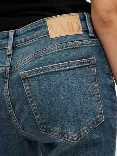 Vero Moda Petite Džínsy VMROSIE tmavomodrá