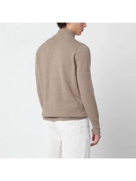 Sweter Drumohr wełniany beżowy