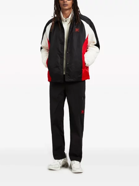 Raštuotas striukė Palm Angels juoda