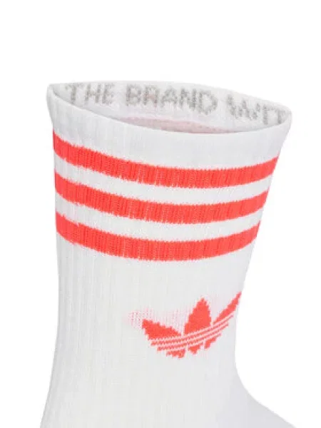 Nogavice Adidas Originals s črtami bela