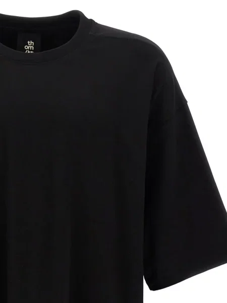 Tricou Thom Krom cu decolteu rotund scurt negru