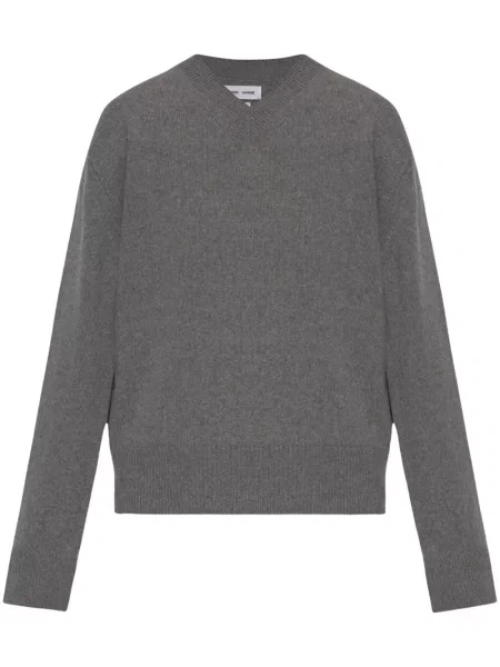 Pulover Samsøe Samsøe tricotate gri