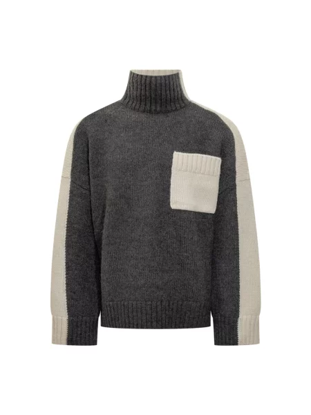 Sweter Jw Anderson wełniany szary