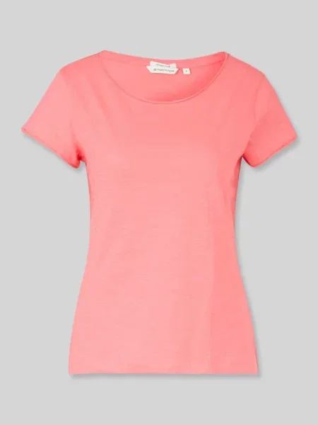 T-shirt o kroju relaxed fit z czystej bawełny Tom Tailor