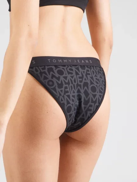 Tommy Hilfiger Bikini partea de jos Negru alb