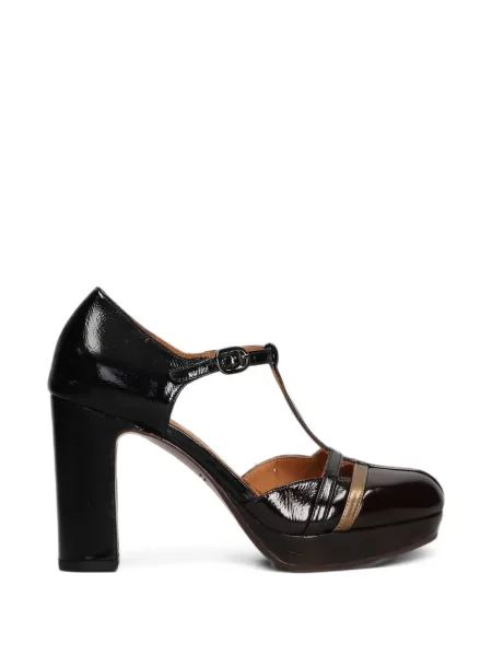 Pantofi cu toc Chie Mihara din piele de lac negru