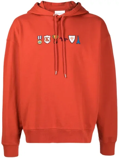 Hanorac cu glugă Maison Kitsune cu broderie