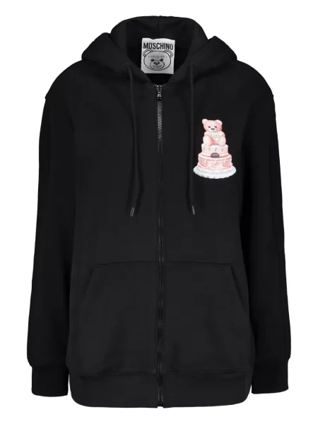 Hanorac cu glugă Moschino negru