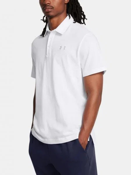 Under Armour férfi póló póló Icon Polo fehér/fehér. Méret: L fehér
