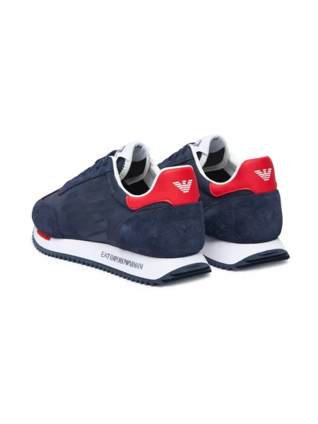 Sneakersy Ea7 Emporio Armani zamszowe niebieskie