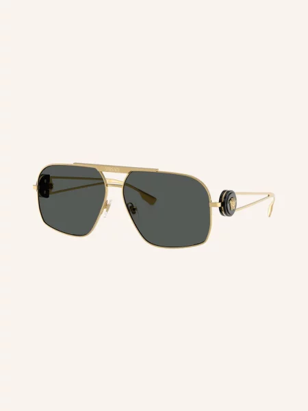 Versace Akcesoria Mężczyzna 62 MM Złote Okulary przeciwsłoneczne z oryginalnym etui żółty