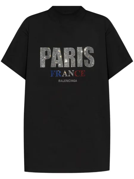 Koszulka Balenciaga z ćwiekami czarna