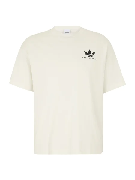 ADIDAS ORIGINALS Tricou INTERCON negru / alb murdar bej