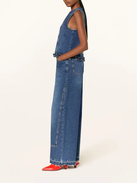 Baum Und Pferdgarten Džíny S Širokými Nohavicemi Niema dark blue denim modré