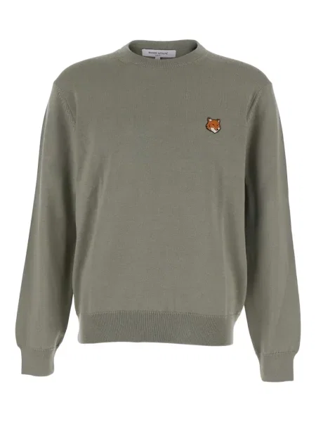 Pulover Maison Kitsune de lână verde