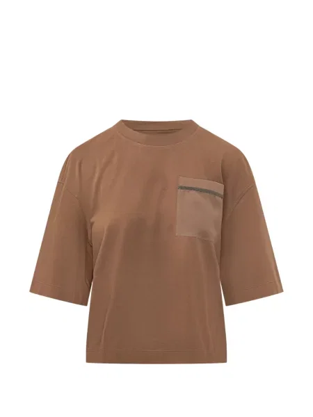 Tricou Brunello Cucinelli maro