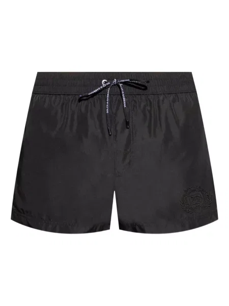 Slip de baie Dolce & Gabbana cu broderie negru
