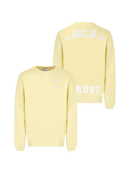 Hanorac In Gold We Trust cu imagine galben