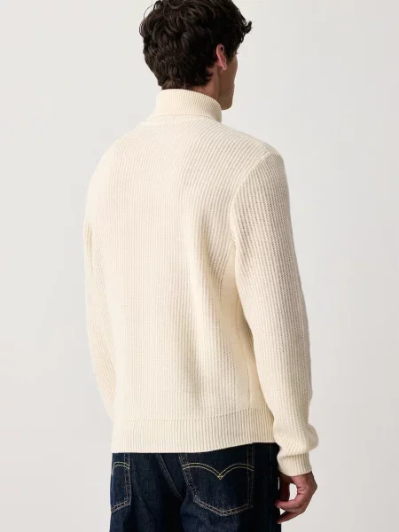 BOSS sweter wełniany H-Fioccolo beżowy