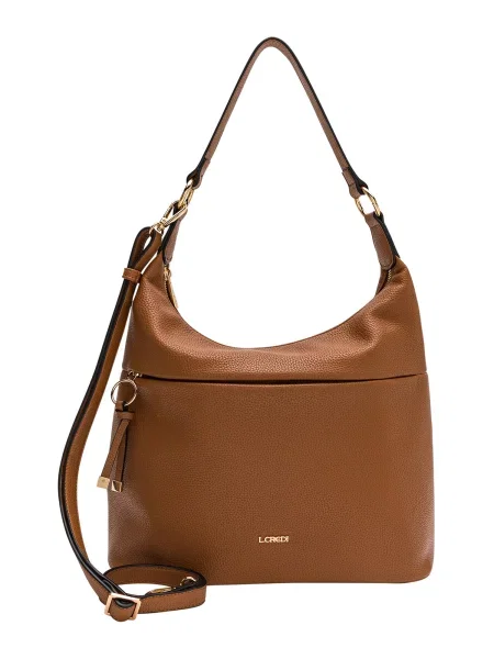 L.CREDI Torba za čez ramo Maite konjak