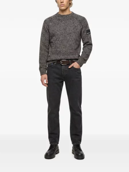 Pulover Karl Lagerfeld Jeans melange gri