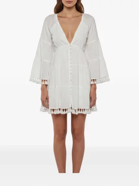 Rochie mini Alice + Olivia alb