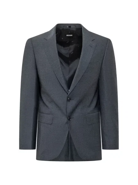 Costum Boss de lână albastru