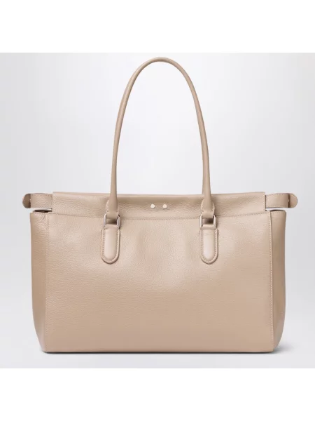 Shopperka Fendi skórzana beżowa