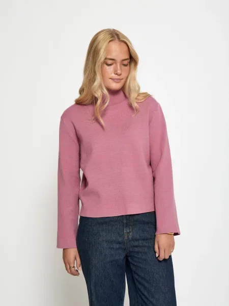 Minus Pulover MSLupi High Neck Knit Pullover roz