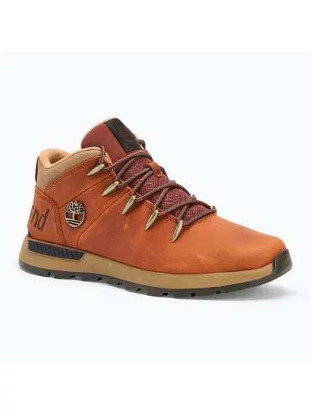 Botine Timberland din dantelă portocaliu