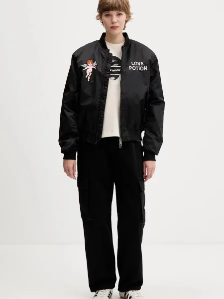 Kaotiko kurtka bomber przejściowa oversize czarny