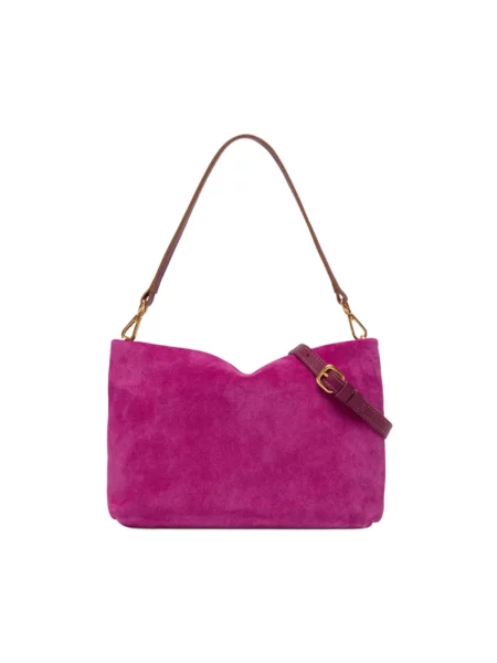 Torebka Gianni Chiarini zamszowa fioletowa