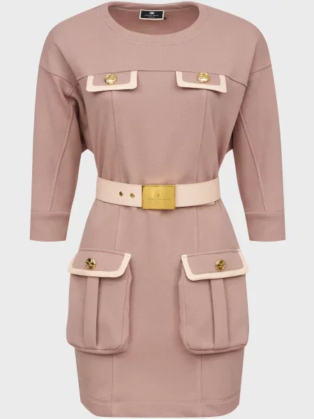 Сукня Elisabetta Franchi бежева