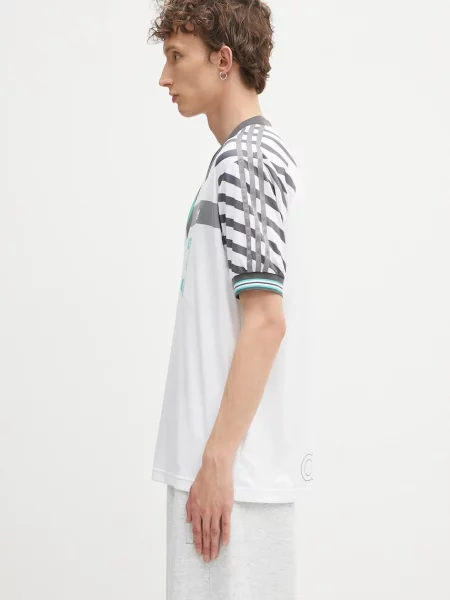 Adidas Originals t-shirt wzorzysty biały