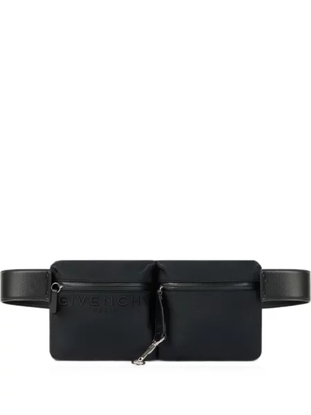 Curea Givenchy cu cataramă cu autograf negru