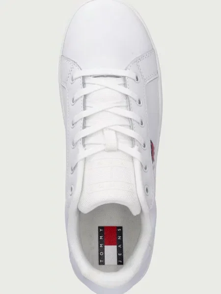 Tommy Jeans TJW FLATFORM SNEAKER маратонки дамски от кожа бяло