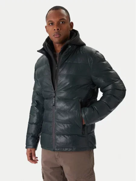 Milestone Usnjena jakna Ms Article siva