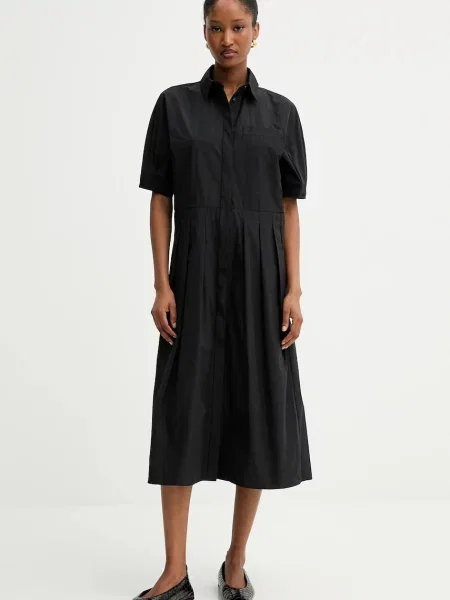 MM rochie CADMIO midi evazați negru