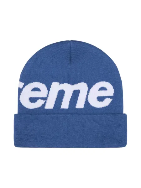 Beanie Supreme cu autograf albastru