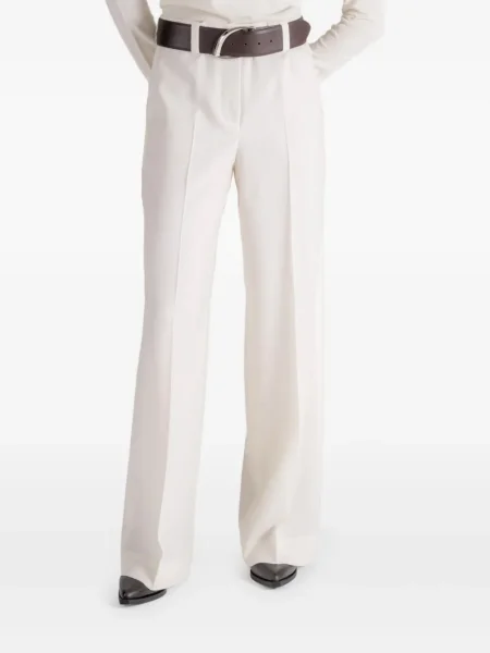 Pantaloni Incotex de lână alb