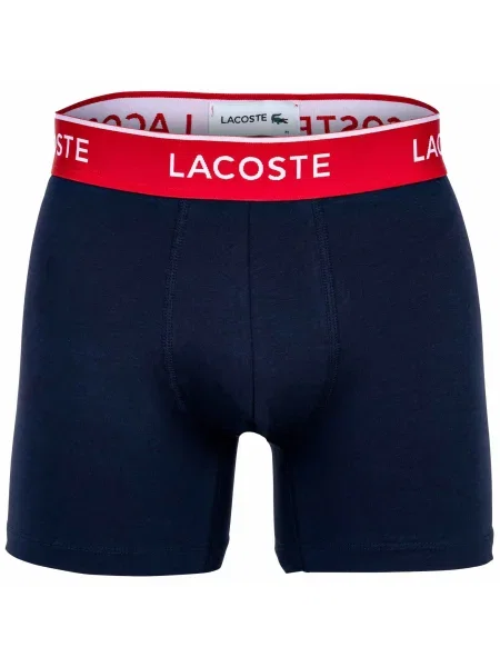 LACOSTE Boxeralsók sötétkék / zöld / piros fehér