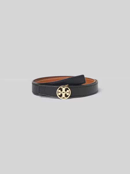 Pasek z detal z logo Tory Burch czarny